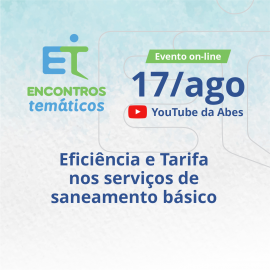 EFICIÊNCIA E TARIFA NOS SERVIÇOS DE SANEAMENTO BÁSICO EFICIÊNCIA E TARIFA NOS SERVIÇOS DE SANEAMENTO BÁSICO