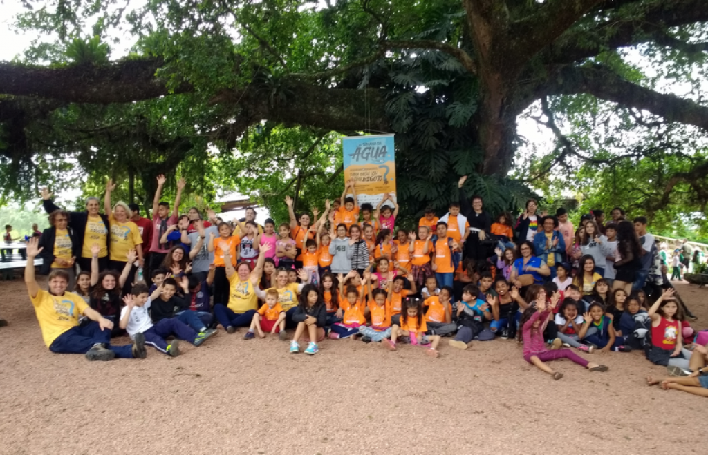 Alunos de escolas da RMPA aprendem sobre educação ambiental na fazenda Quinta da Estância no encerramento da Semana da Água do RS-2019